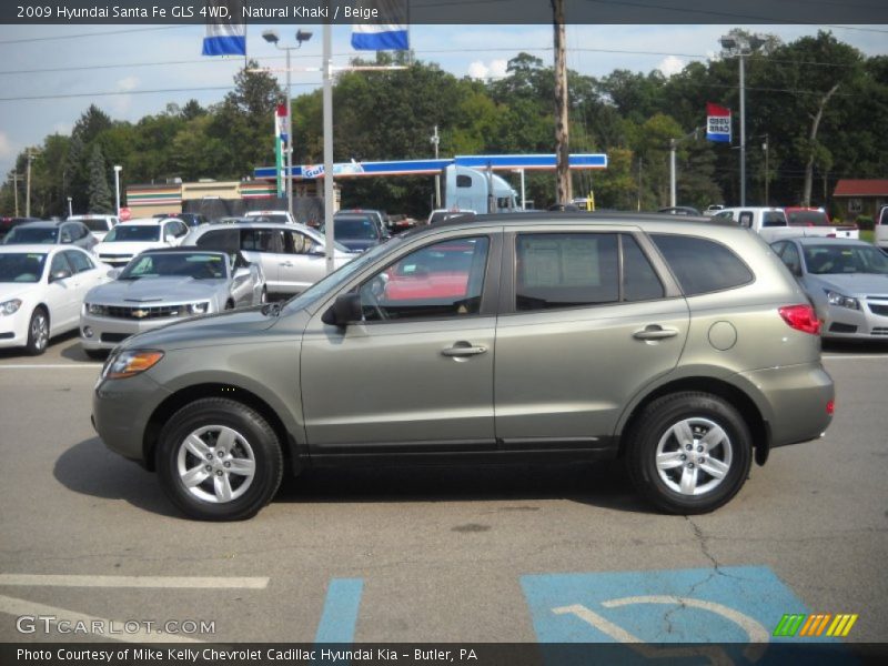 Natural Khaki / Beige 2009 Hyundai Santa Fe GLS 4WD
