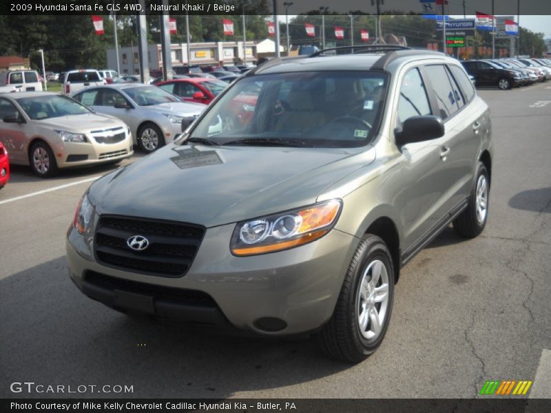 Natural Khaki / Beige 2009 Hyundai Santa Fe GLS 4WD
