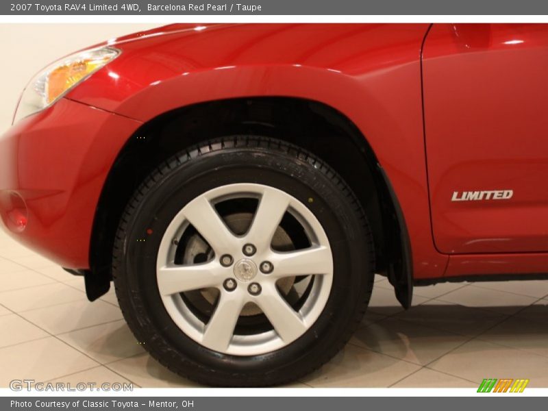 Barcelona Red Pearl / Taupe 2007 Toyota RAV4 Limited 4WD