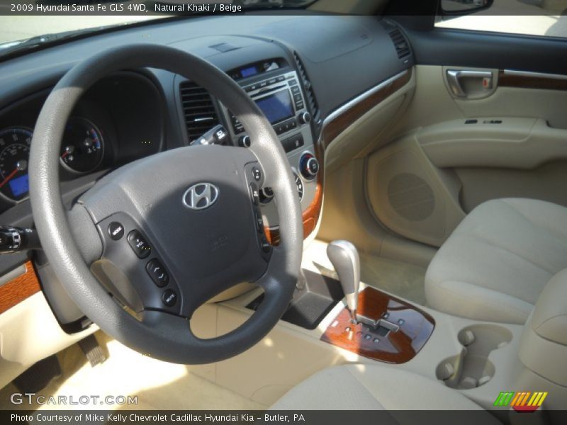 Natural Khaki / Beige 2009 Hyundai Santa Fe GLS 4WD