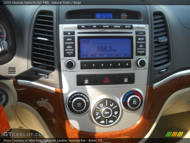 Natural Khaki / Beige 2009 Hyundai Santa Fe GLS 4WD