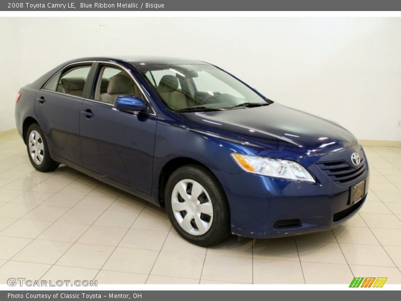 Blue Ribbon Metallic / Bisque 2008 Toyota Camry LE
