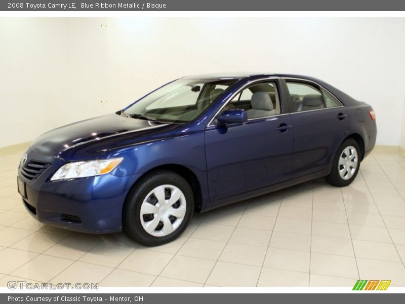 Blue Ribbon Metallic / Bisque 2008 Toyota Camry LE