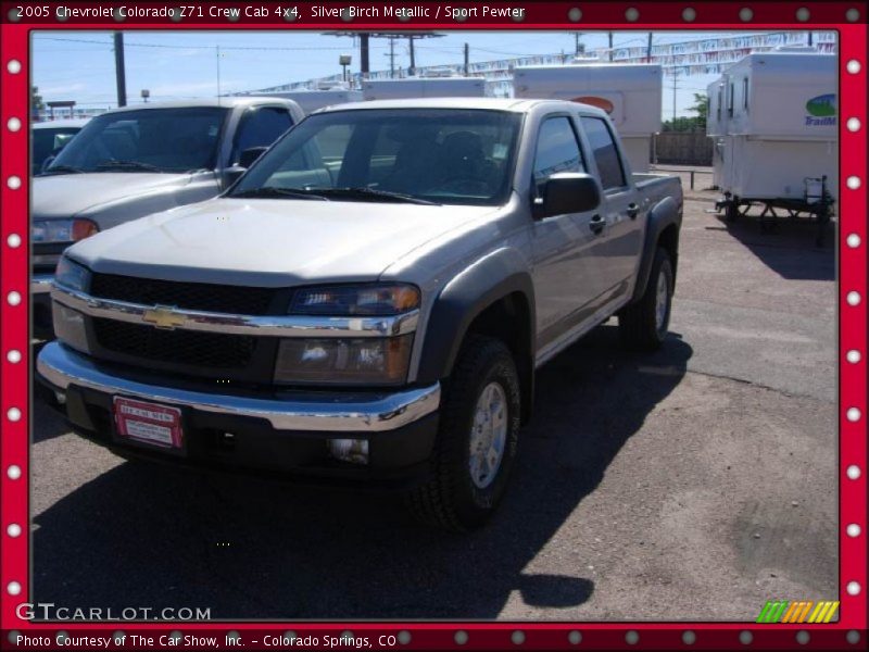 Silver Birch Metallic / Sport Pewter 2005 Chevrolet Colorado Z71 Crew Cab 4x4
