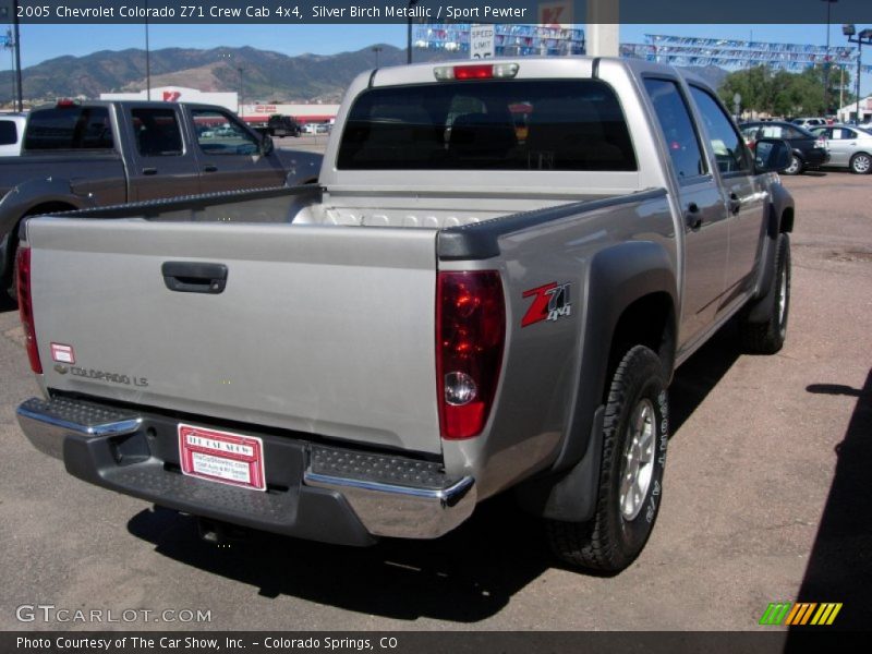 Silver Birch Metallic / Sport Pewter 2005 Chevrolet Colorado Z71 Crew Cab 4x4