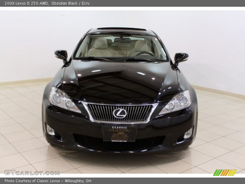 Obsidian Black / Ecru 2009 Lexus IS 250 AWD