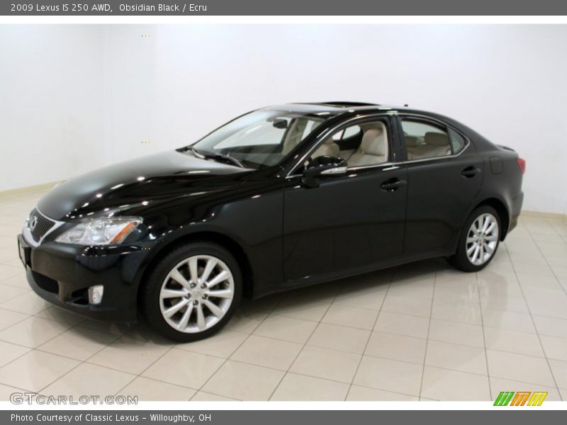 Obsidian Black / Ecru 2009 Lexus IS 250 AWD