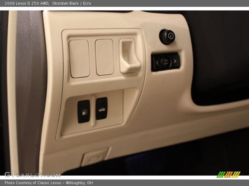Obsidian Black / Ecru 2009 Lexus IS 250 AWD
