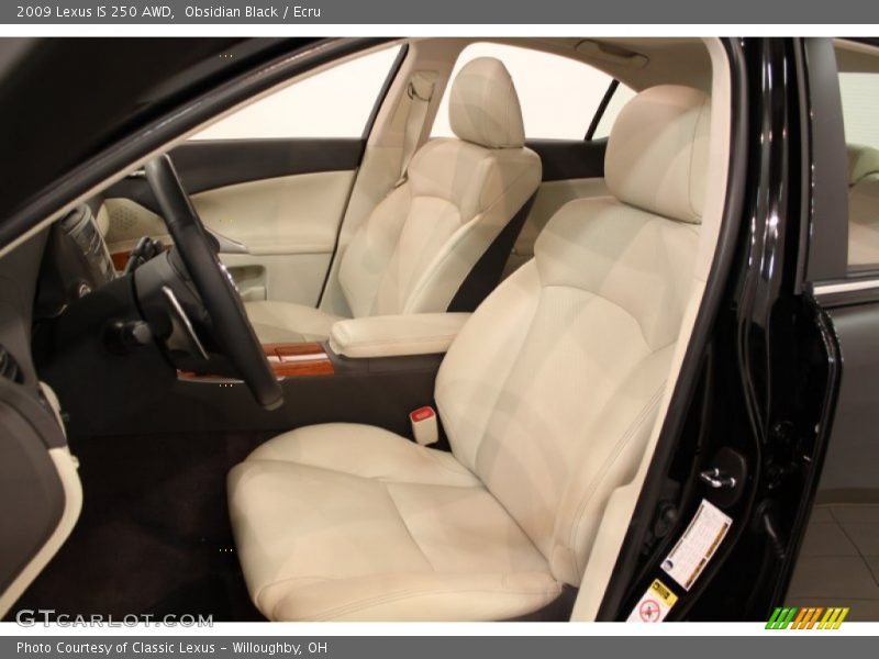 Obsidian Black / Ecru 2009 Lexus IS 250 AWD