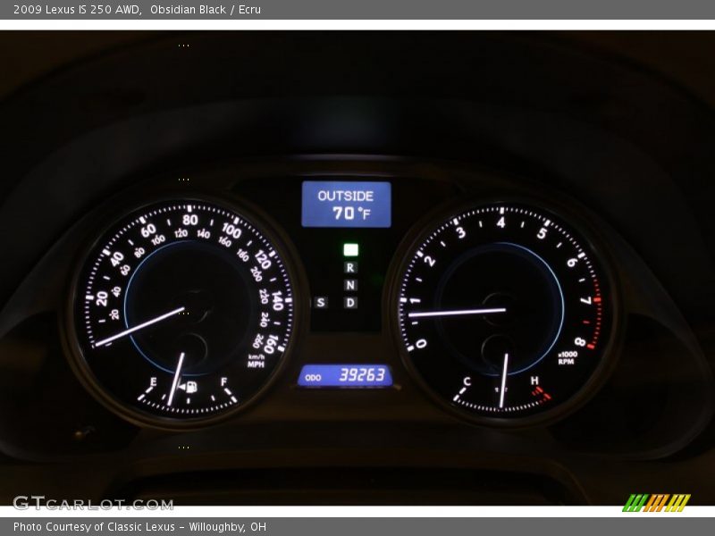 Obsidian Black / Ecru 2009 Lexus IS 250 AWD