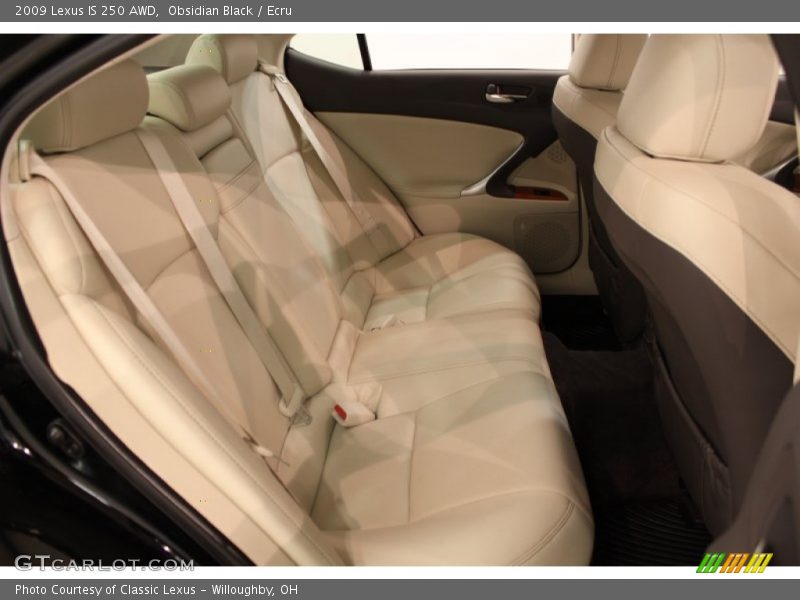 Obsidian Black / Ecru 2009 Lexus IS 250 AWD