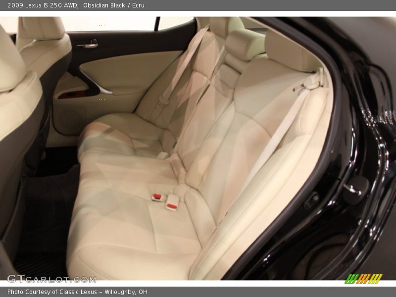 Obsidian Black / Ecru 2009 Lexus IS 250 AWD