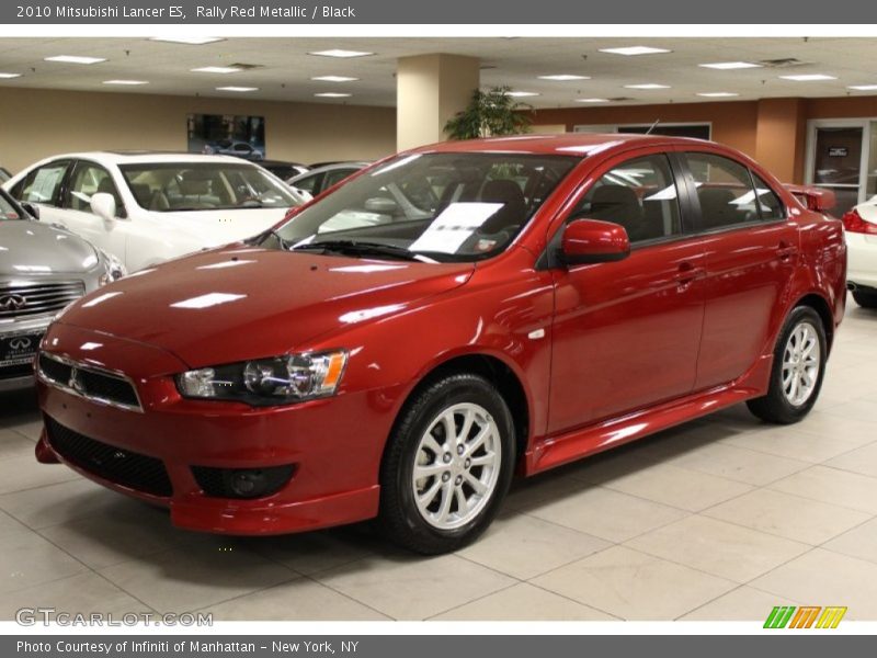 Rally Red Metallic / Black 2010 Mitsubishi Lancer ES