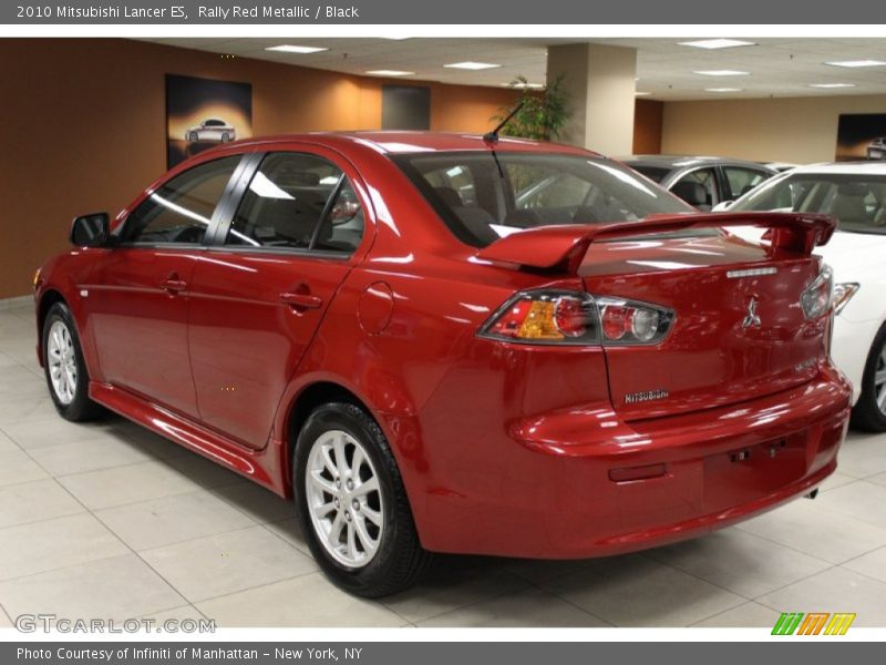 Rally Red Metallic / Black 2010 Mitsubishi Lancer ES