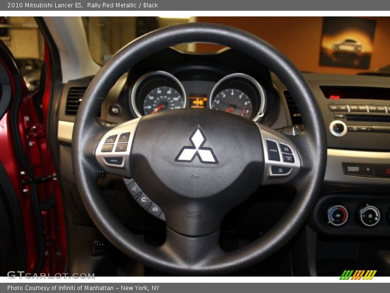 Rally Red Metallic / Black 2010 Mitsubishi Lancer ES