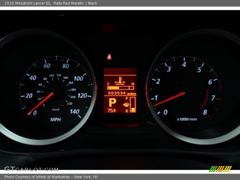 Rally Red Metallic / Black 2010 Mitsubishi Lancer ES