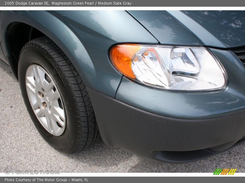 Magnesium Green Pearl / Medium Slate Gray 2005 Dodge Caravan SE