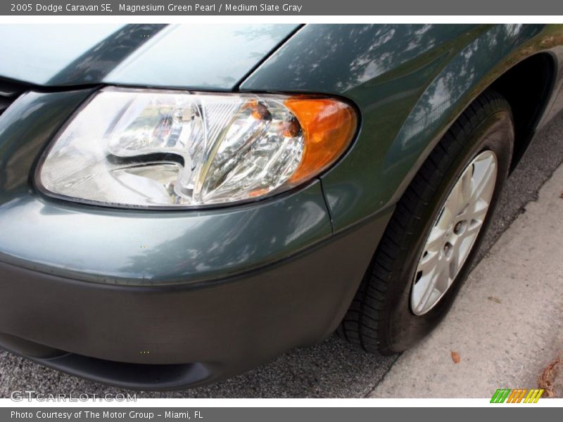 Magnesium Green Pearl / Medium Slate Gray 2005 Dodge Caravan SE
