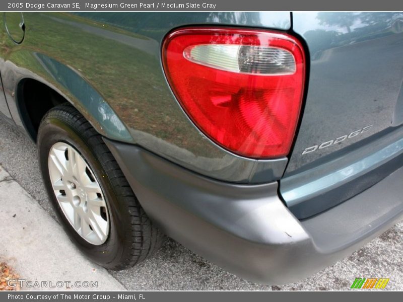 Magnesium Green Pearl / Medium Slate Gray 2005 Dodge Caravan SE