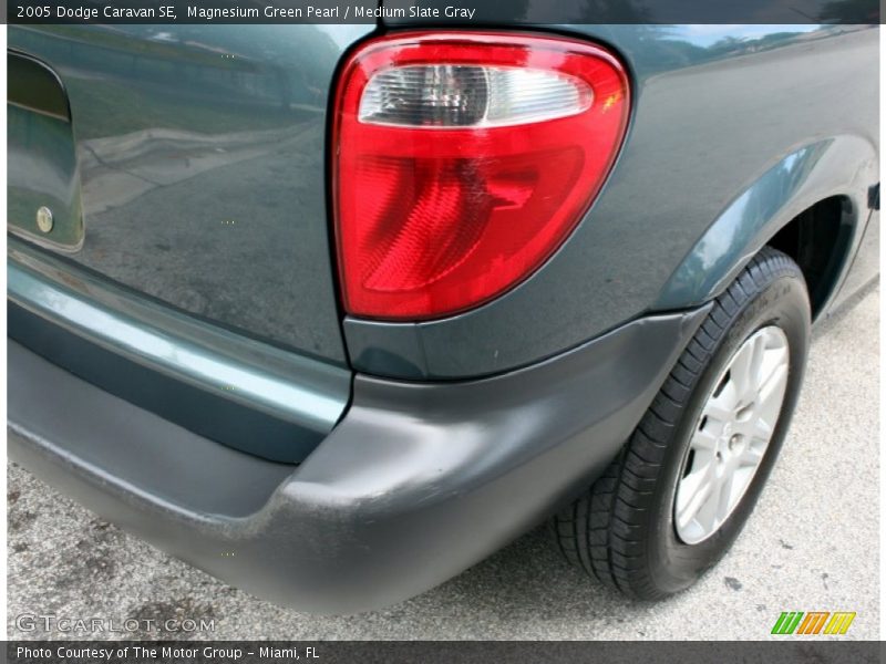 Magnesium Green Pearl / Medium Slate Gray 2005 Dodge Caravan SE