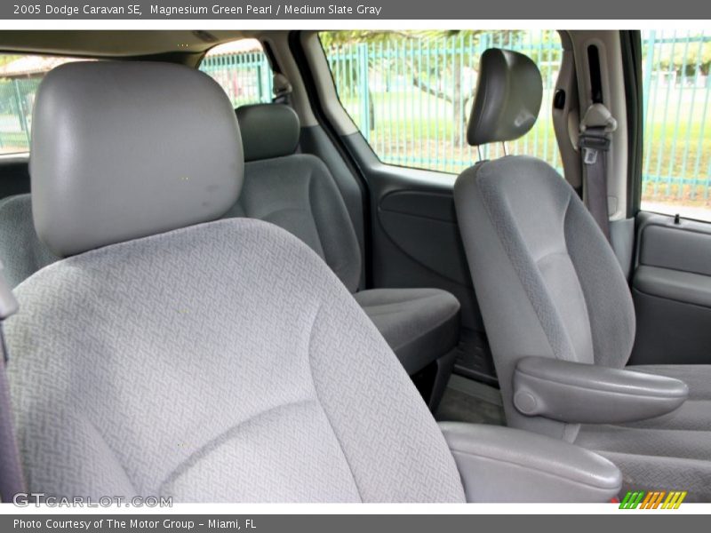 Magnesium Green Pearl / Medium Slate Gray 2005 Dodge Caravan SE