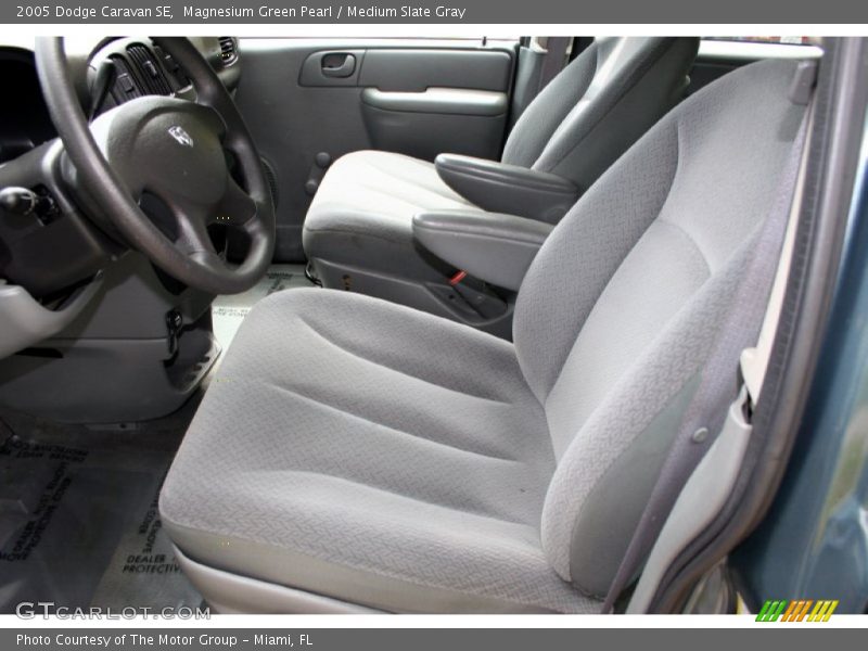 Magnesium Green Pearl / Medium Slate Gray 2005 Dodge Caravan SE
