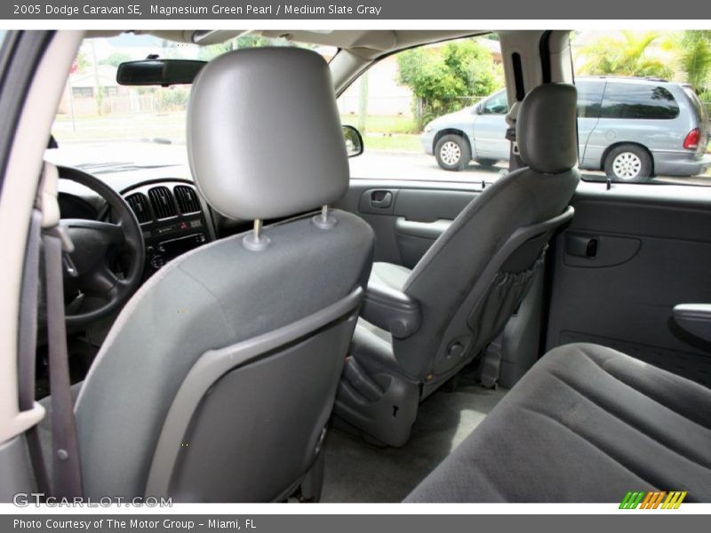 Magnesium Green Pearl / Medium Slate Gray 2005 Dodge Caravan SE