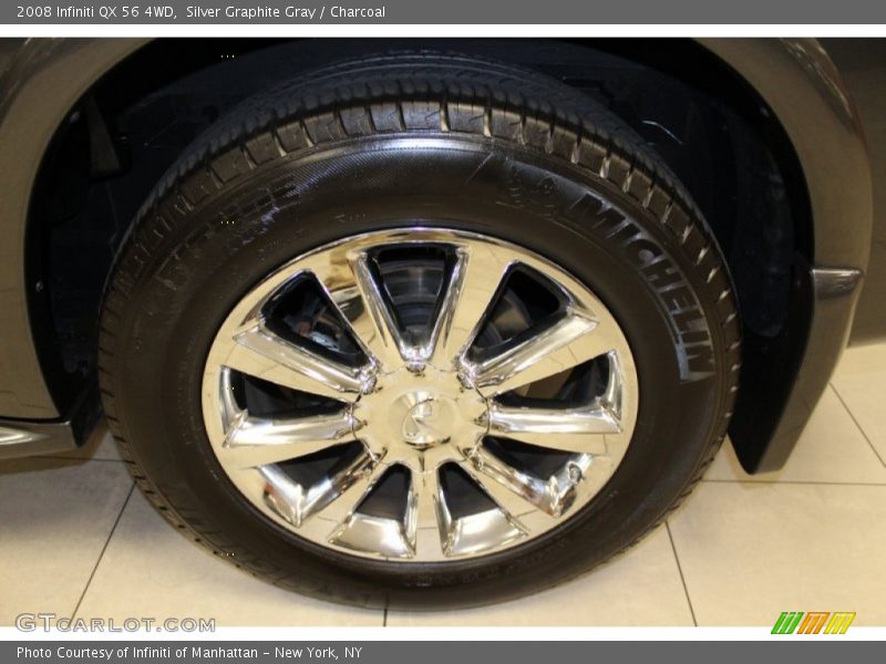 Silver Graphite Gray / Charcoal 2008 Infiniti QX 56 4WD