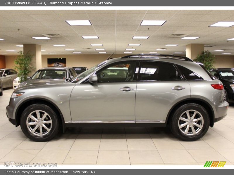 Diamond Graphite Metallic / Graphite 2008 Infiniti FX 35 AWD