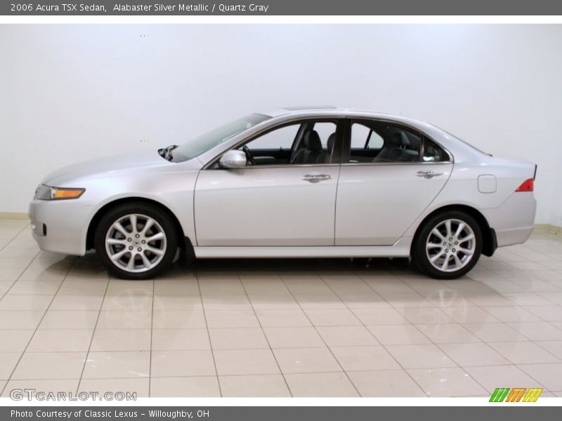 Alabaster Silver Metallic / Quartz Gray 2006 Acura TSX Sedan