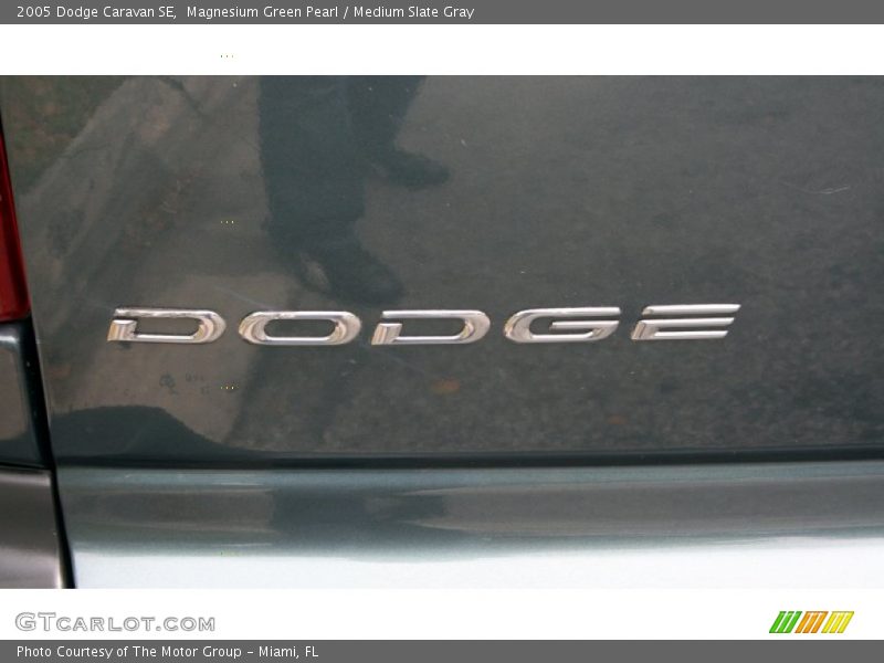Magnesium Green Pearl / Medium Slate Gray 2005 Dodge Caravan SE