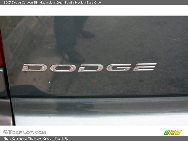 Magnesium Green Pearl / Medium Slate Gray 2005 Dodge Caravan SE