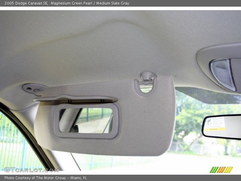 Magnesium Green Pearl / Medium Slate Gray 2005 Dodge Caravan SE