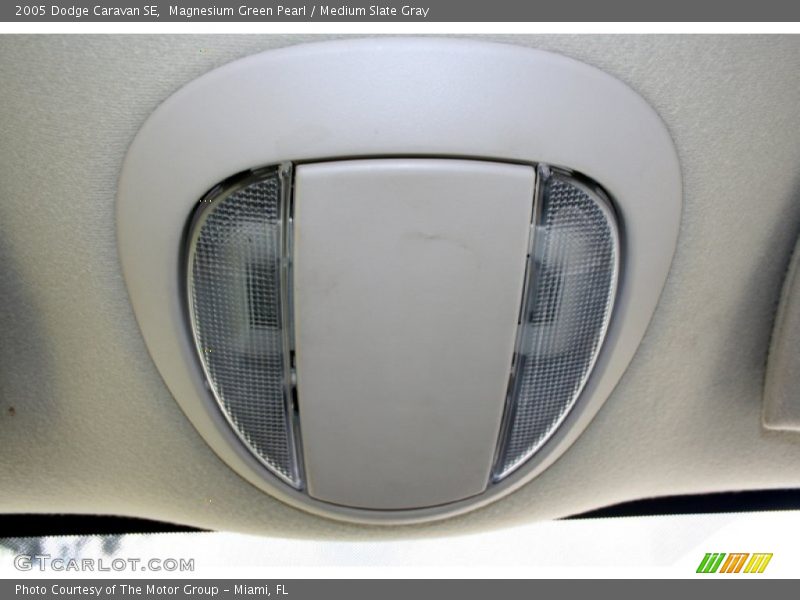 Magnesium Green Pearl / Medium Slate Gray 2005 Dodge Caravan SE