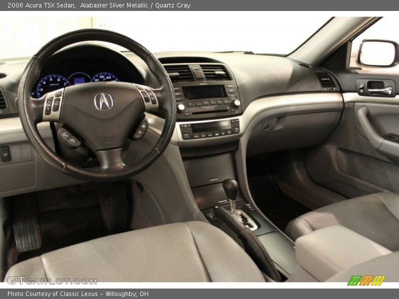 Alabaster Silver Metallic / Quartz Gray 2006 Acura TSX Sedan