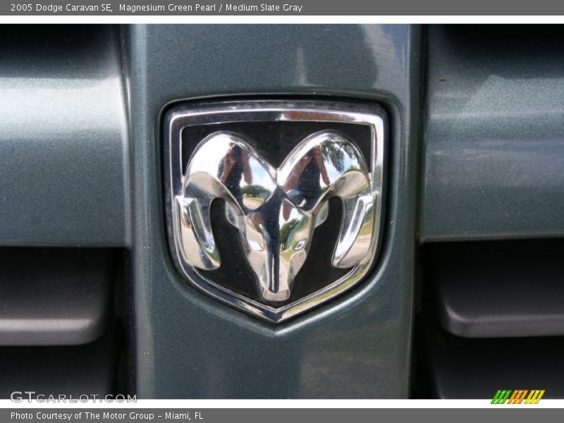 Magnesium Green Pearl / Medium Slate Gray 2005 Dodge Caravan SE