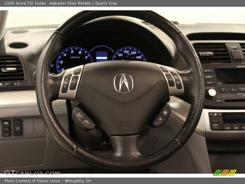 Alabaster Silver Metallic / Quartz Gray 2006 Acura TSX Sedan