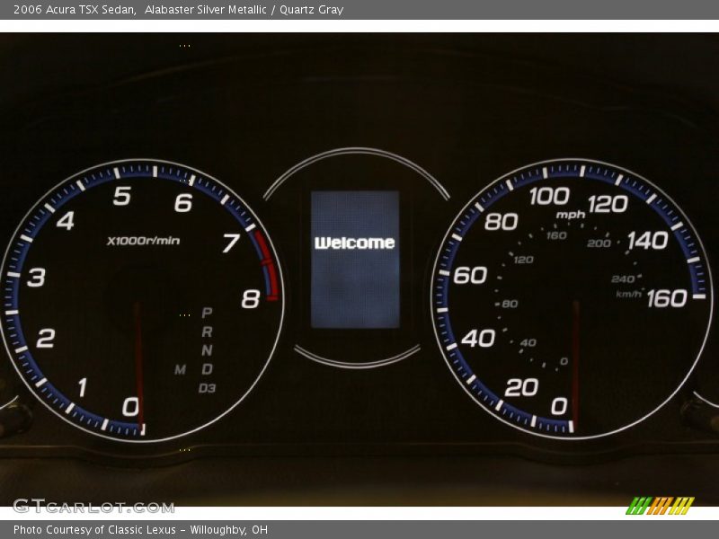 Alabaster Silver Metallic / Quartz Gray 2006 Acura TSX Sedan
