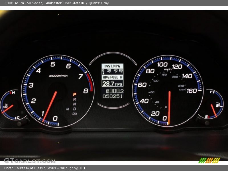 Alabaster Silver Metallic / Quartz Gray 2006 Acura TSX Sedan