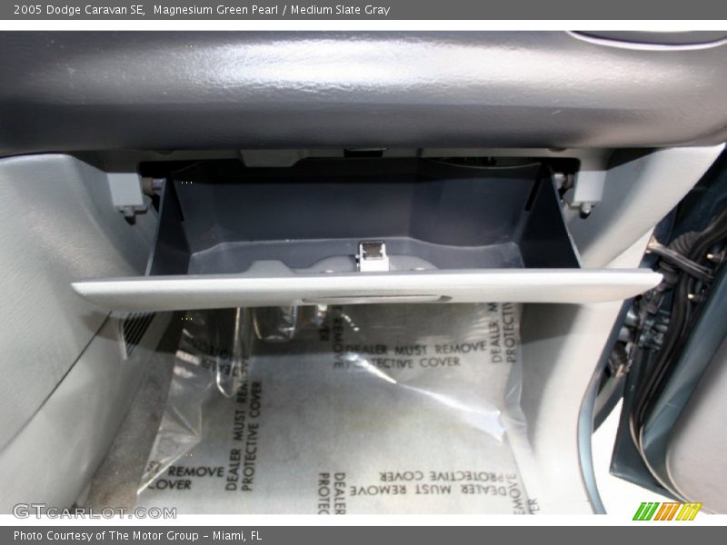 Magnesium Green Pearl / Medium Slate Gray 2005 Dodge Caravan SE