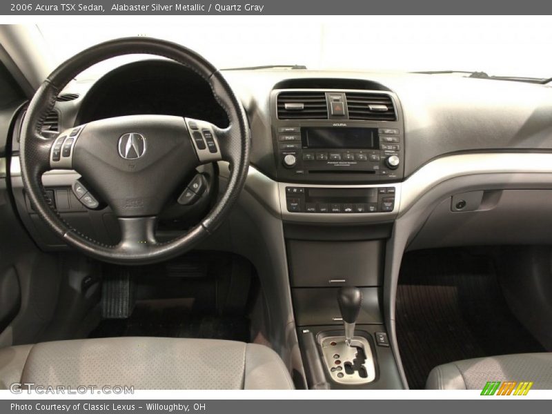Alabaster Silver Metallic / Quartz Gray 2006 Acura TSX Sedan