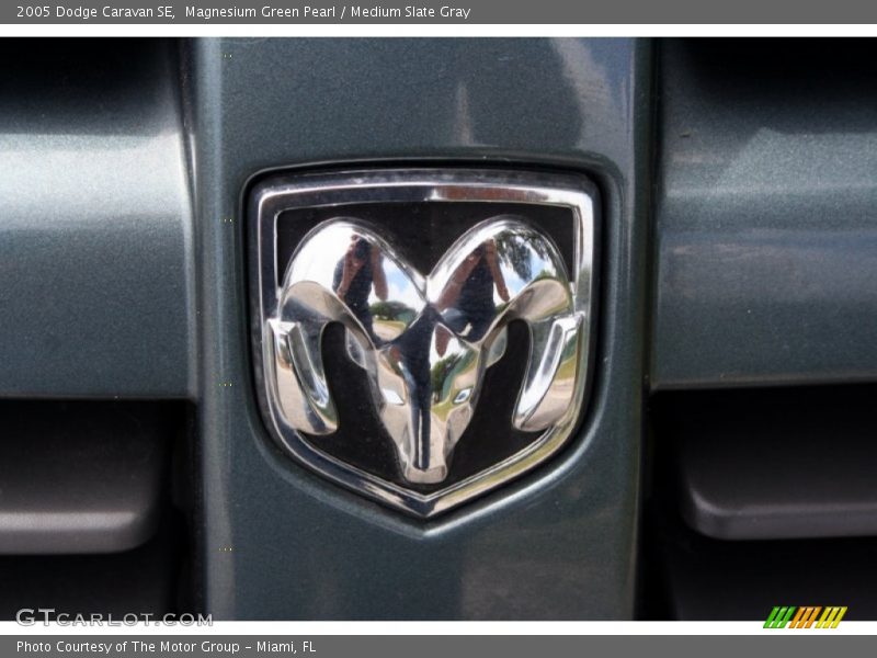 Magnesium Green Pearl / Medium Slate Gray 2005 Dodge Caravan SE