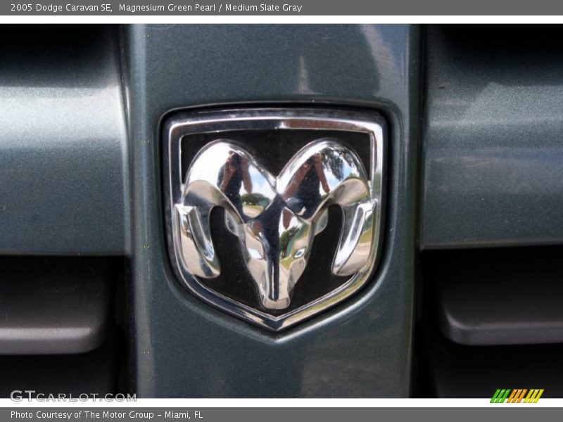 Magnesium Green Pearl / Medium Slate Gray 2005 Dodge Caravan SE