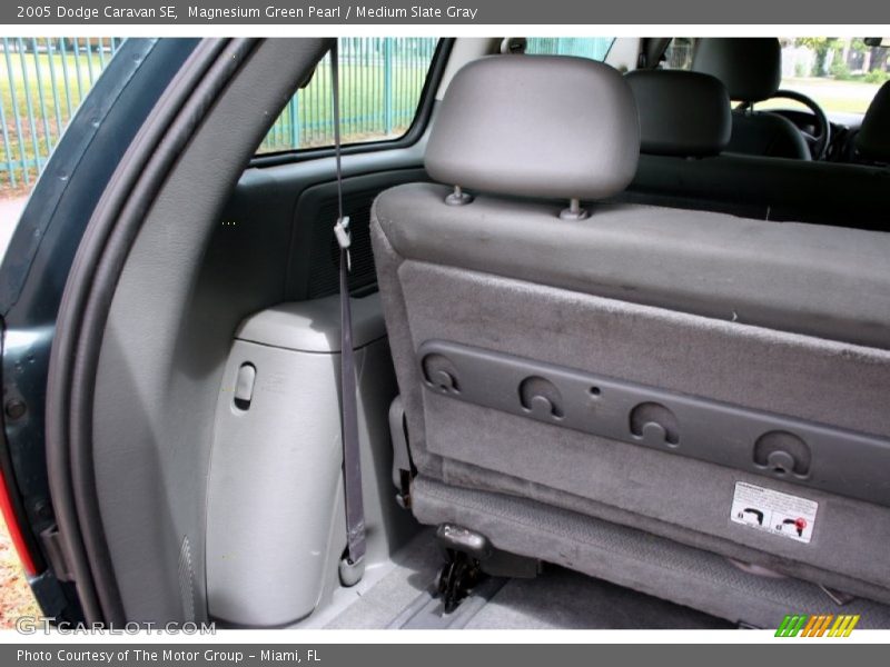 Magnesium Green Pearl / Medium Slate Gray 2005 Dodge Caravan SE
