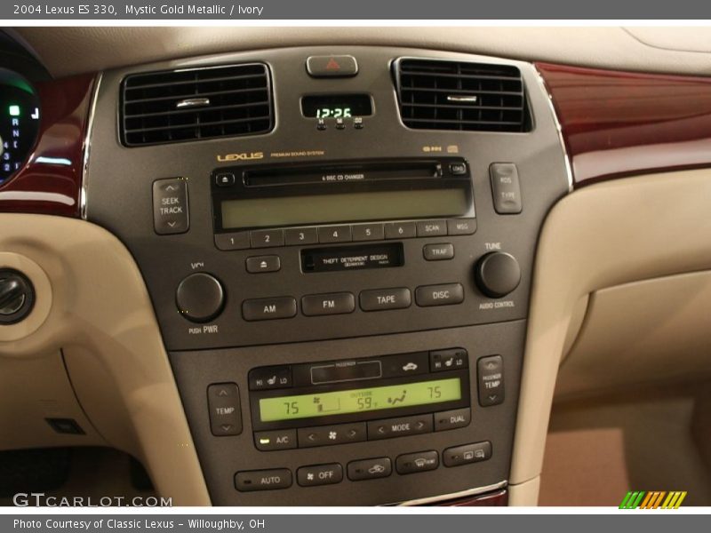 Mystic Gold Metallic / Ivory 2004 Lexus ES 330
