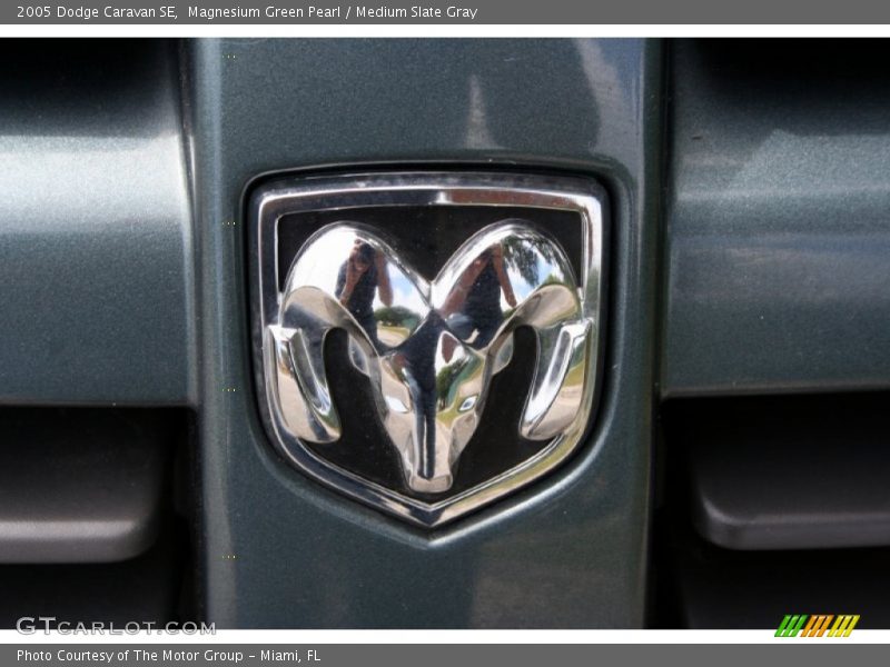 Magnesium Green Pearl / Medium Slate Gray 2005 Dodge Caravan SE
