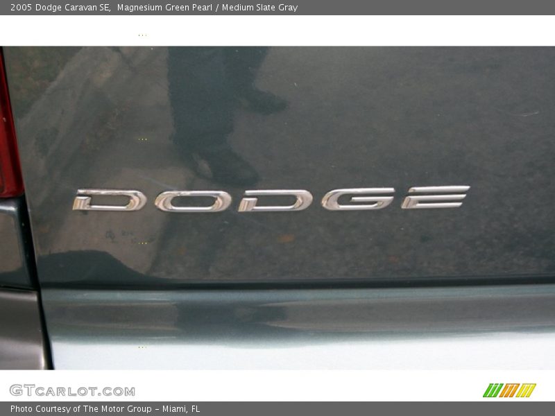 Magnesium Green Pearl / Medium Slate Gray 2005 Dodge Caravan SE