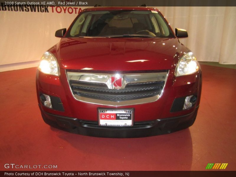 Red Jewel / Black 2008 Saturn Outlook XE AWD