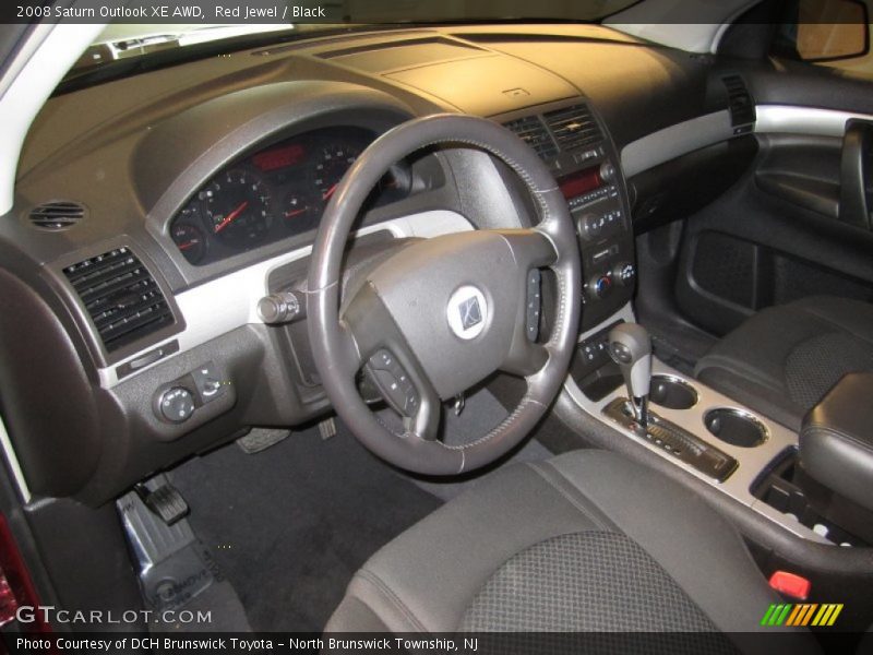  2008 Outlook XE AWD Black Interior