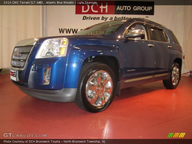 Atlantic Blue Metallic / Light Titanium 2010 GMC Terrain SLT AWD